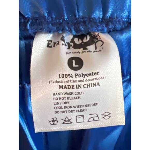 Vintage Era Catsuit Costume Set L Polyester Blue Yellow Green Tracksuit - Picture 5 of 6